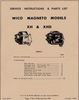 Minneapolis Moline GVI Magneto, Wico XH and XHD, Service and Parts Manual