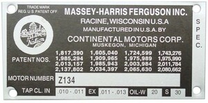 Serial Number Location Mf 135