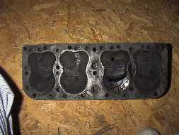 cylinder head just off and dirty