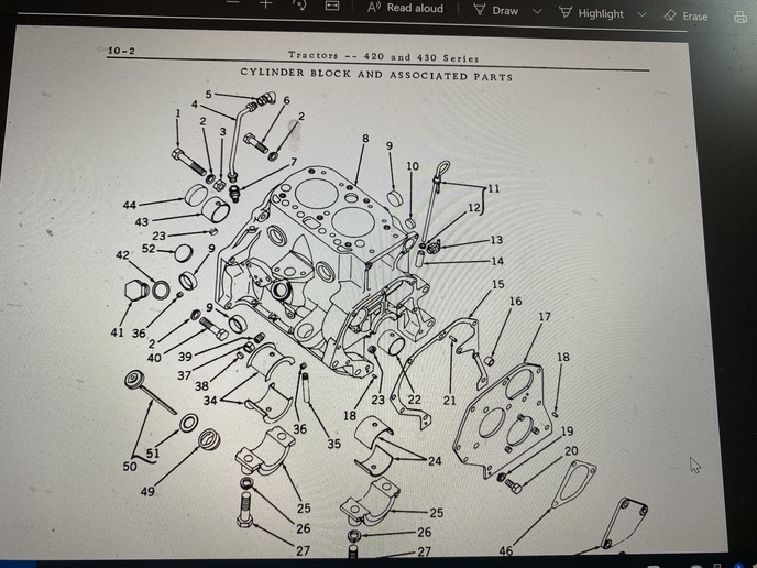 John Deere 420 Engine Blocks 