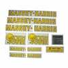 Massey Harris MH555 Massey Harris Decal Set, Challener, Colt, Mustang, Pacemaker and Pony 4 Wheel Drive, Mylar