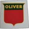 Oliver 1650 Oliver Decal Set, Shield, 3 inch Red and Green, Mylar