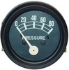 Ford 620 Oil Pressure Gauge, 80 Pound, Black