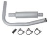 Ford 840 Muffler and Pipe Assembly, Vertical