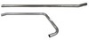 Ford 701 Exhaust Pipe, Horizontal, 2 Piece