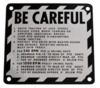 photo of This Be Careful Plate is used on John Deere Tractors, 1961-1972.
