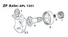 John Deere 2355N Axle Bearing