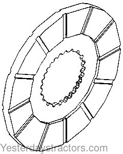 Oliver 1850 Brake Disc, Bonded - 303135241 oliver 88 wiring diagram 