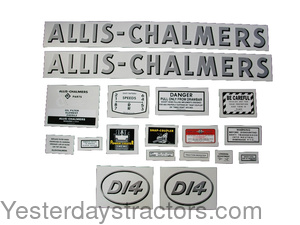 Allis Chalmers Decal Set for Allis Chalmers D14 - R2543