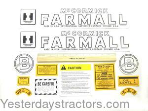 Farmall B Decal Set - IHCBCV