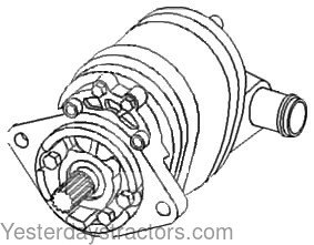 Allis Chalmers 185 Hydraulic Pump, Dual - 70249469